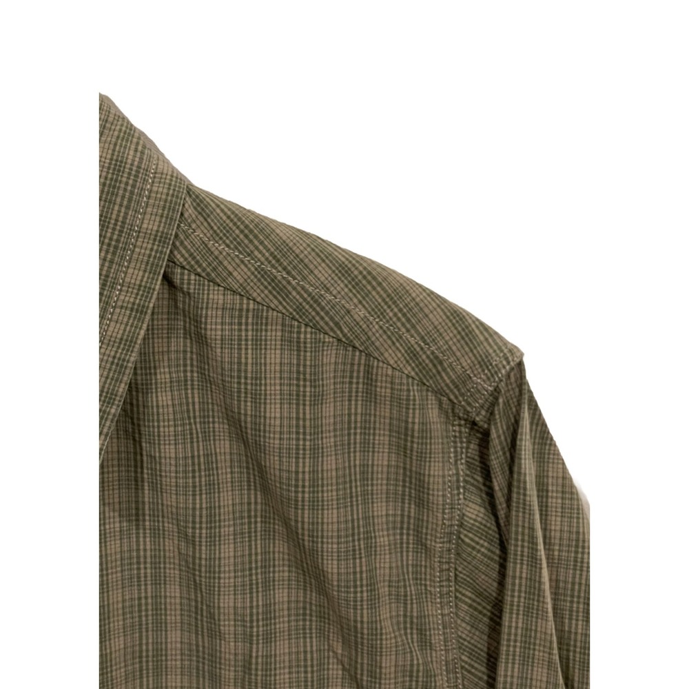 The North Face A5 Series Men's Long Sleeve Plaid Button Down Beige Green Size M - Picture 9 of 15